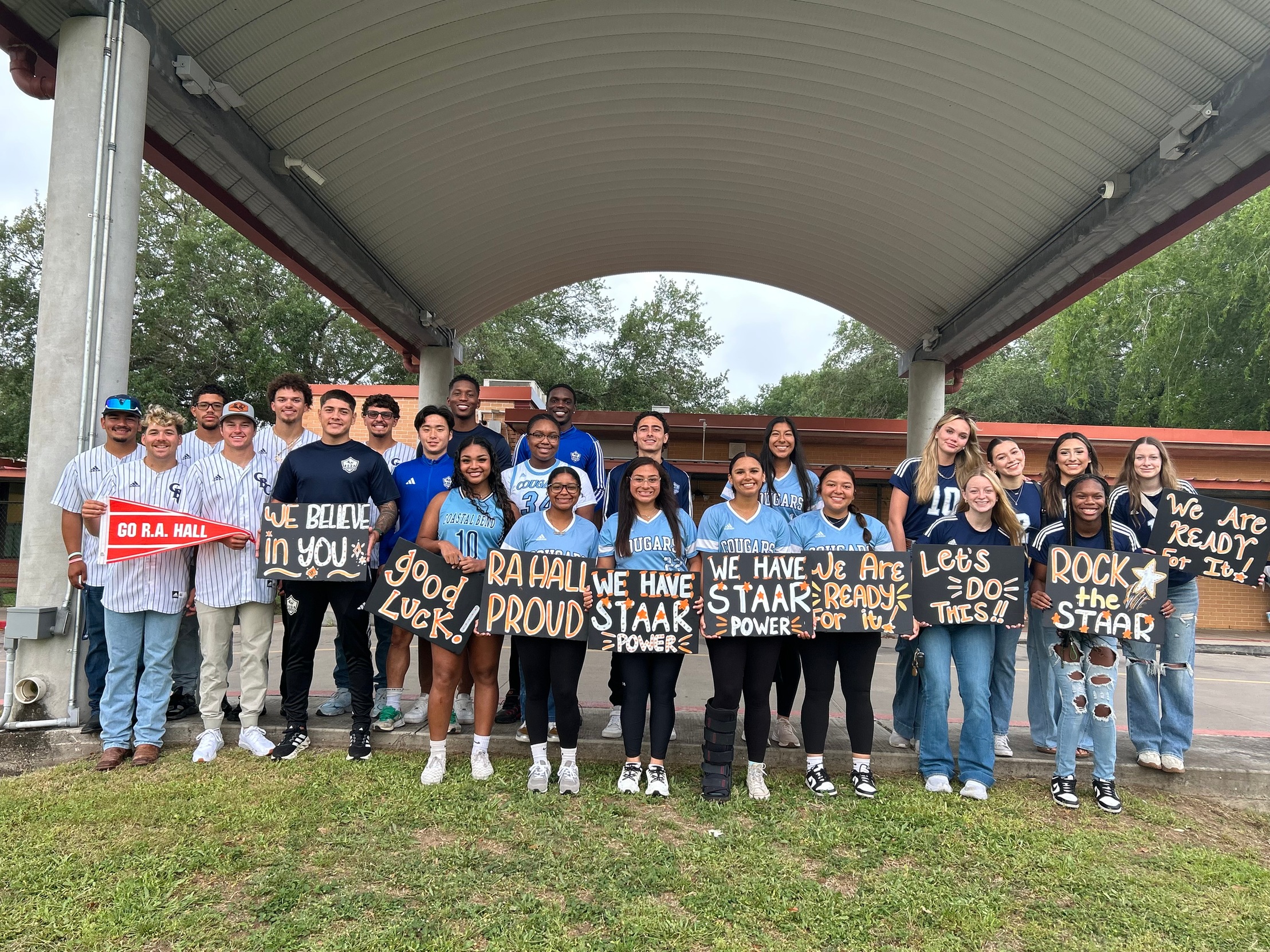 CBC Athletics Spreads Positive Vibes to RA Hall Elementary Students Before STAAR Exams