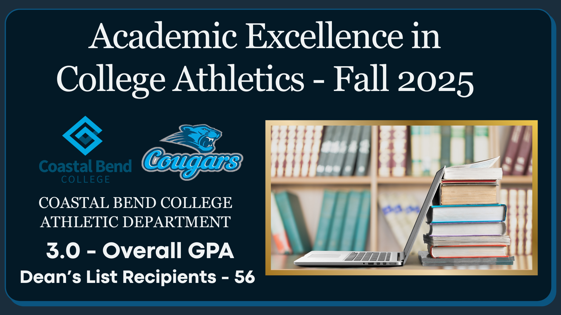 CBC Athletics Celebrates Academic Excellence During the Fall 2025 Semester